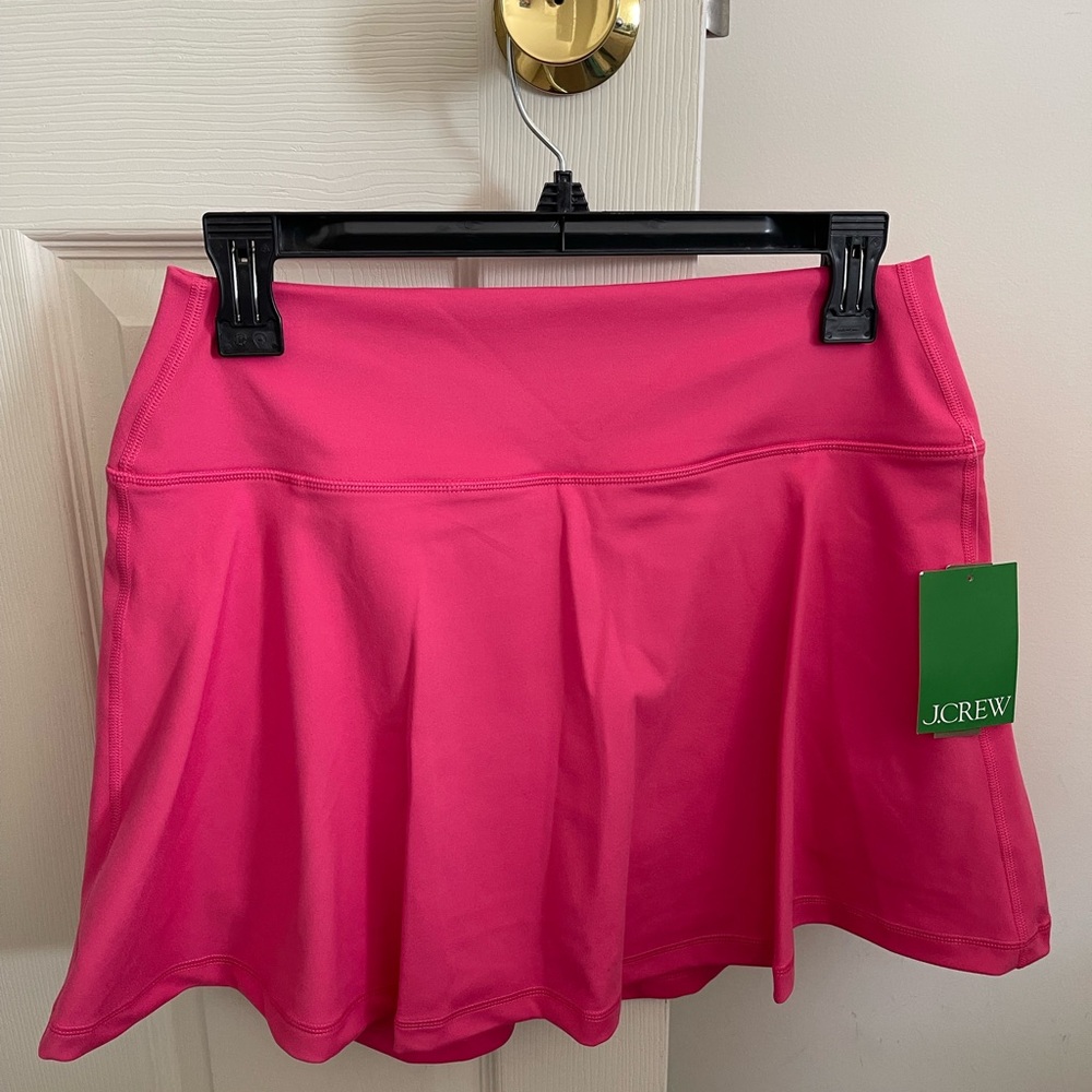 NWT J. Crew Women's Pink Skirt Sz M Lined w/ Shorts